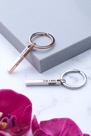 Personalised Family Metal Bar Keyring by Oakdene - Image 2 of 2