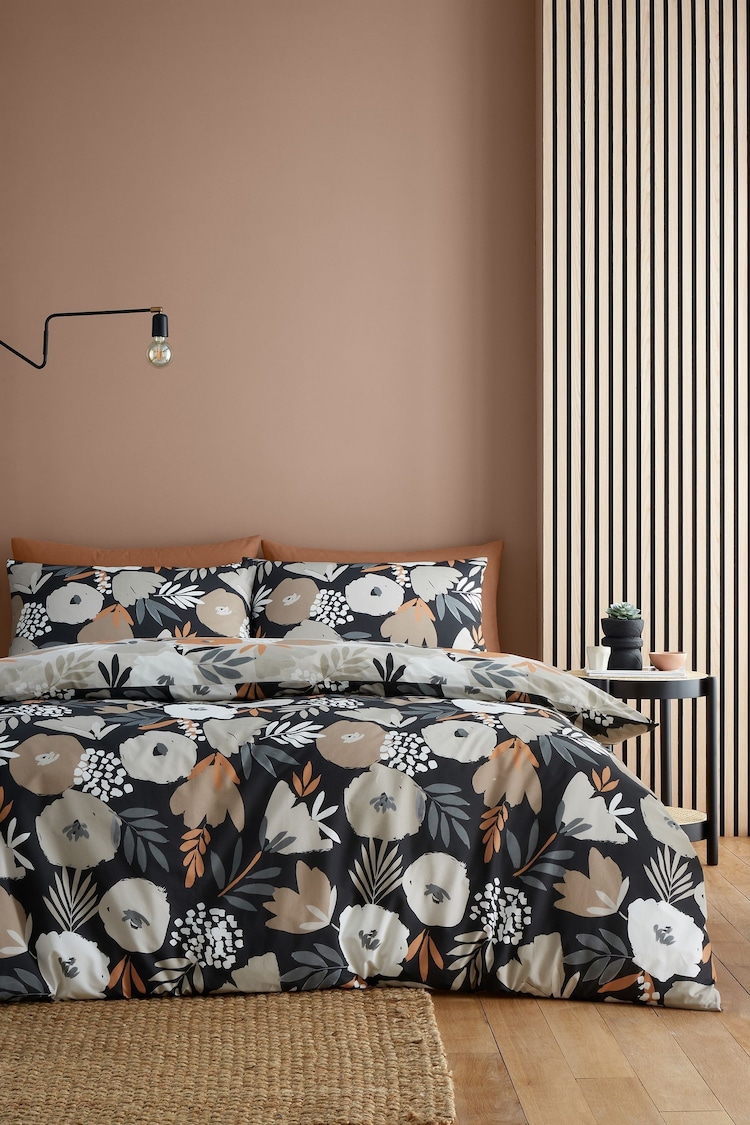 Fusion Black Yasmin Easycare Duvet Cover Set - Image 1 of 6