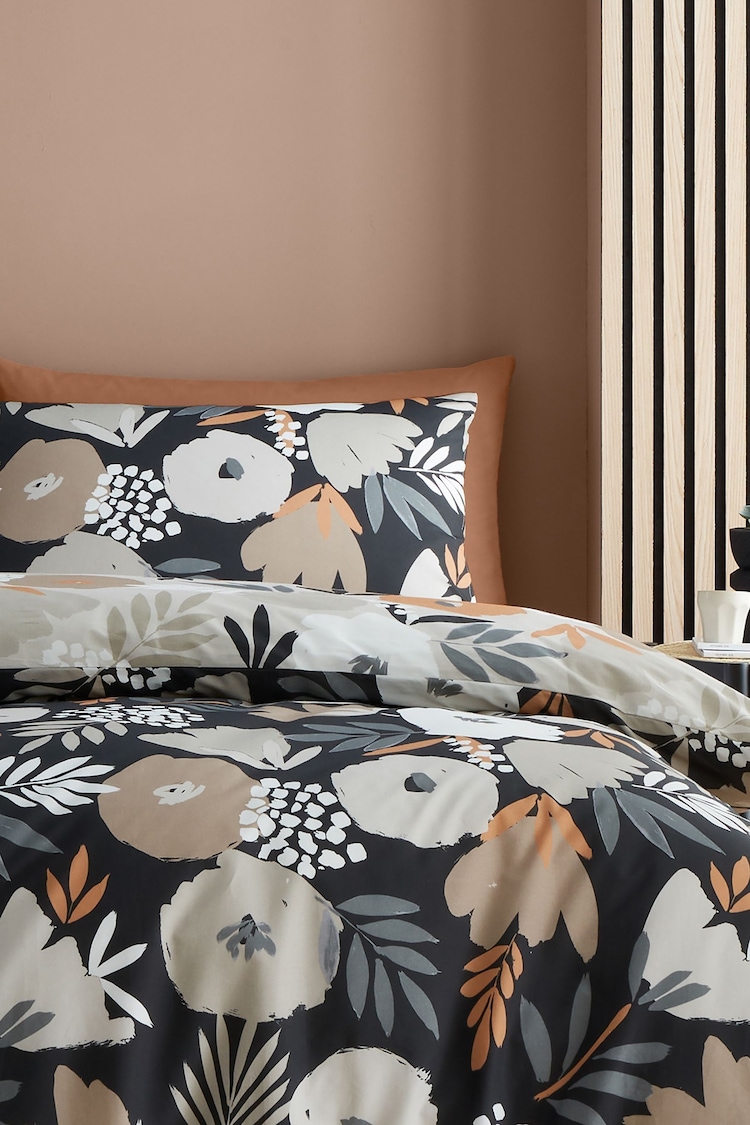 Fusion Black Yasmin Easycare Duvet Cover Set - Image 2 of 6