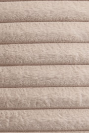 Appletree Natural Morritz Faux Fur Bedspread - Image 3 of 4