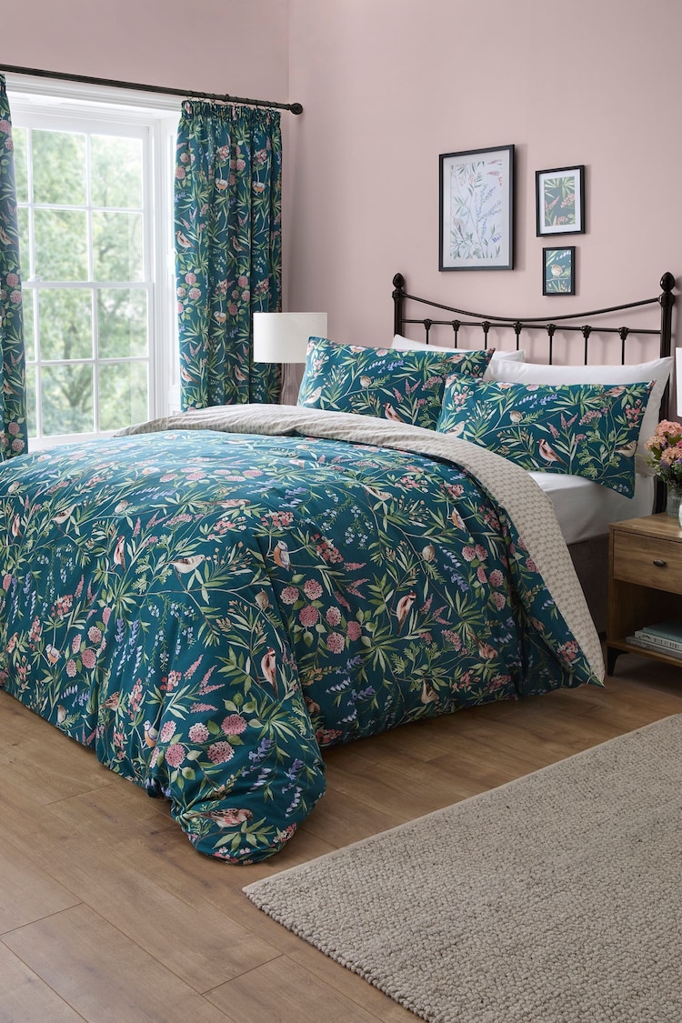 D&D Green Caraway Reversible Duvet Cover Set - Image 1 of 4