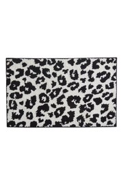 Fusion Black Animal Print Non-Slip Reverse Bath Mat - Image 2 of 3