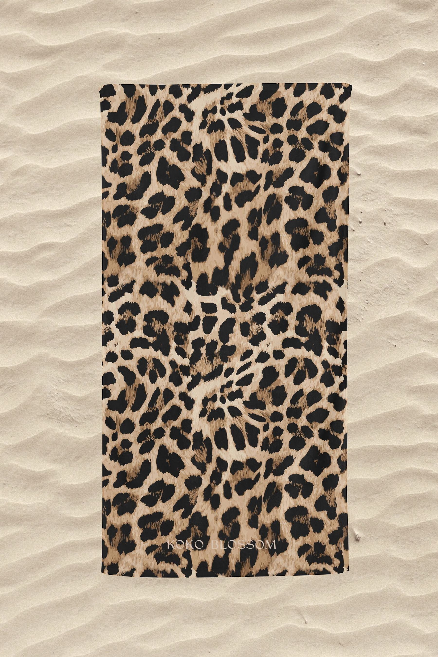 Buy Personalised Leopard Print Beach Towel by Koko Blossom from the Next UK online shop