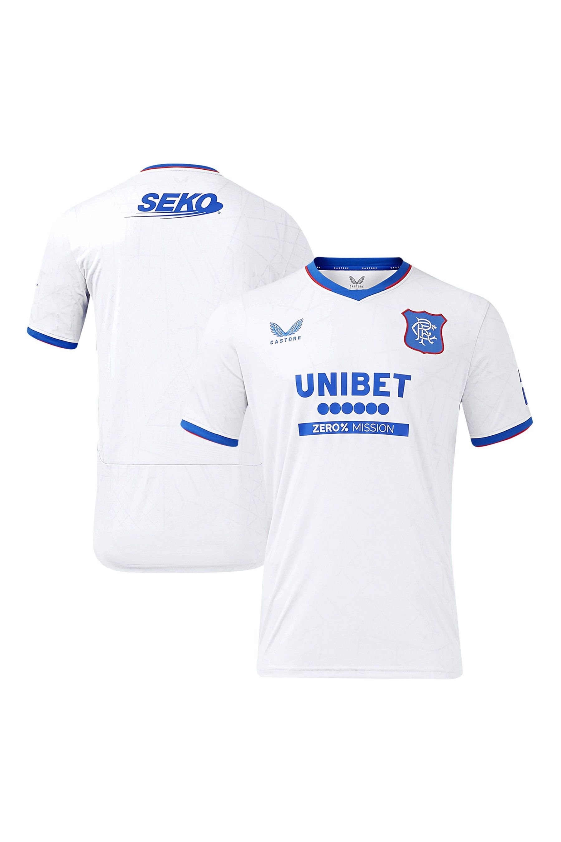 Buy Castore White Glasgow Rangers 2024 25 Away Football Shirt from the Next UK online shop