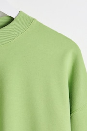 Oliver Bonas Green Drop Shoulder Sweatshirt - Image 7 of 9