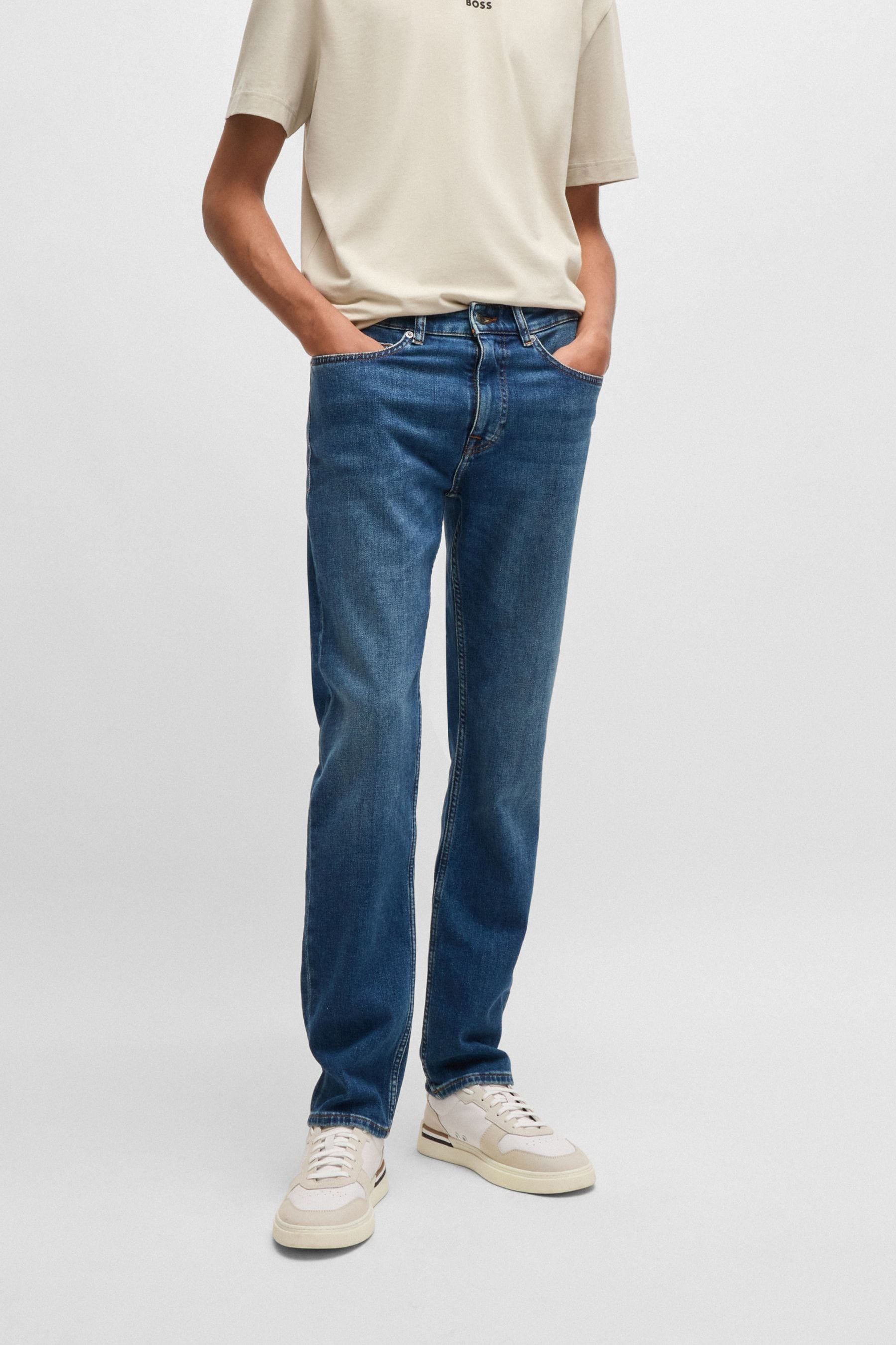 Buy BOSS Blue Slim Fit Delaware Comfort Stretch Denim Jeans from Next Australia