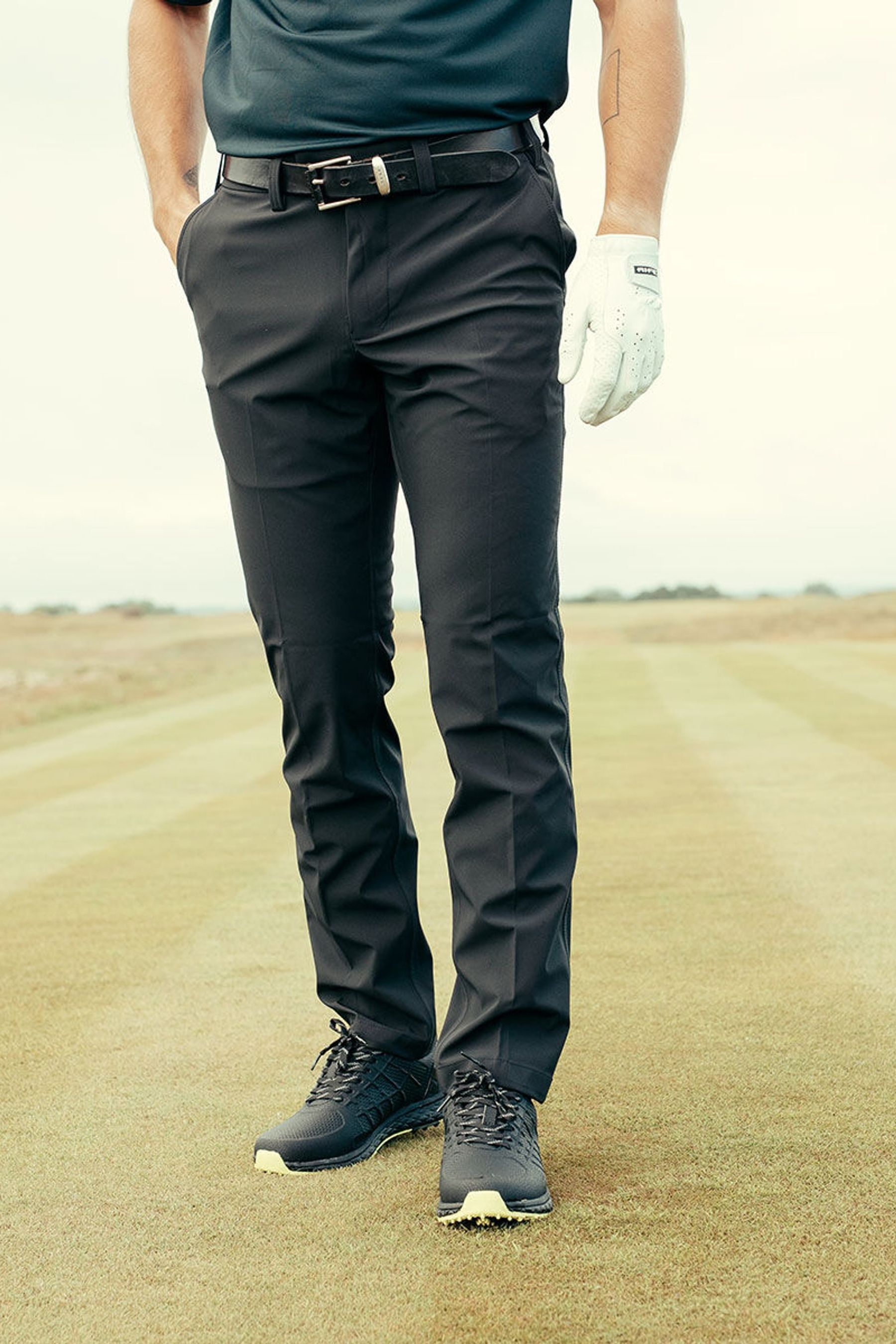Buy Stromberg Golf Black Trousers from Next Ireland