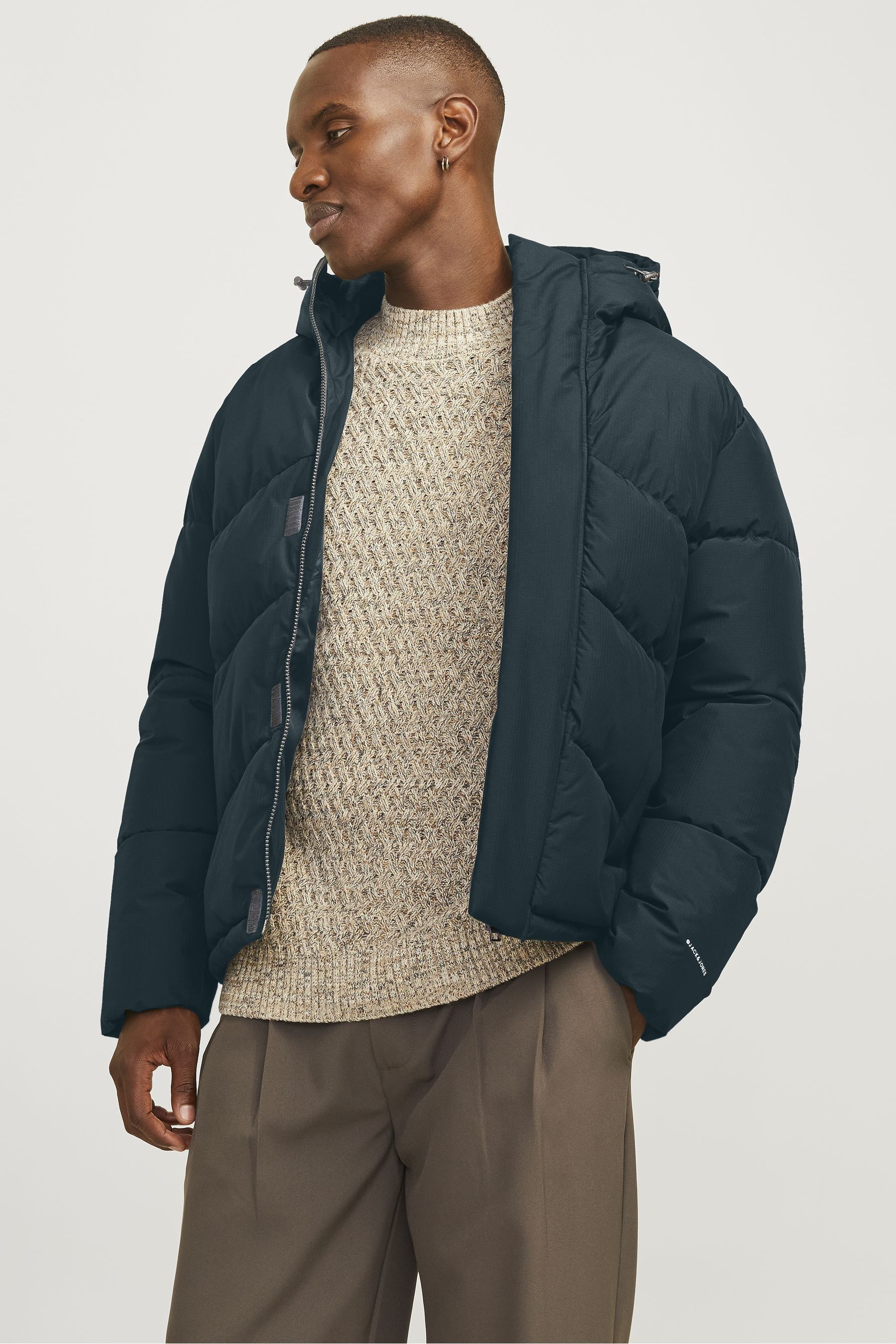 Buy JACK JONES Blue Puffer Jacket from Next Canada