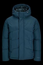 JACK & JONES Blue Puffer Jacket - Image 8 of 8