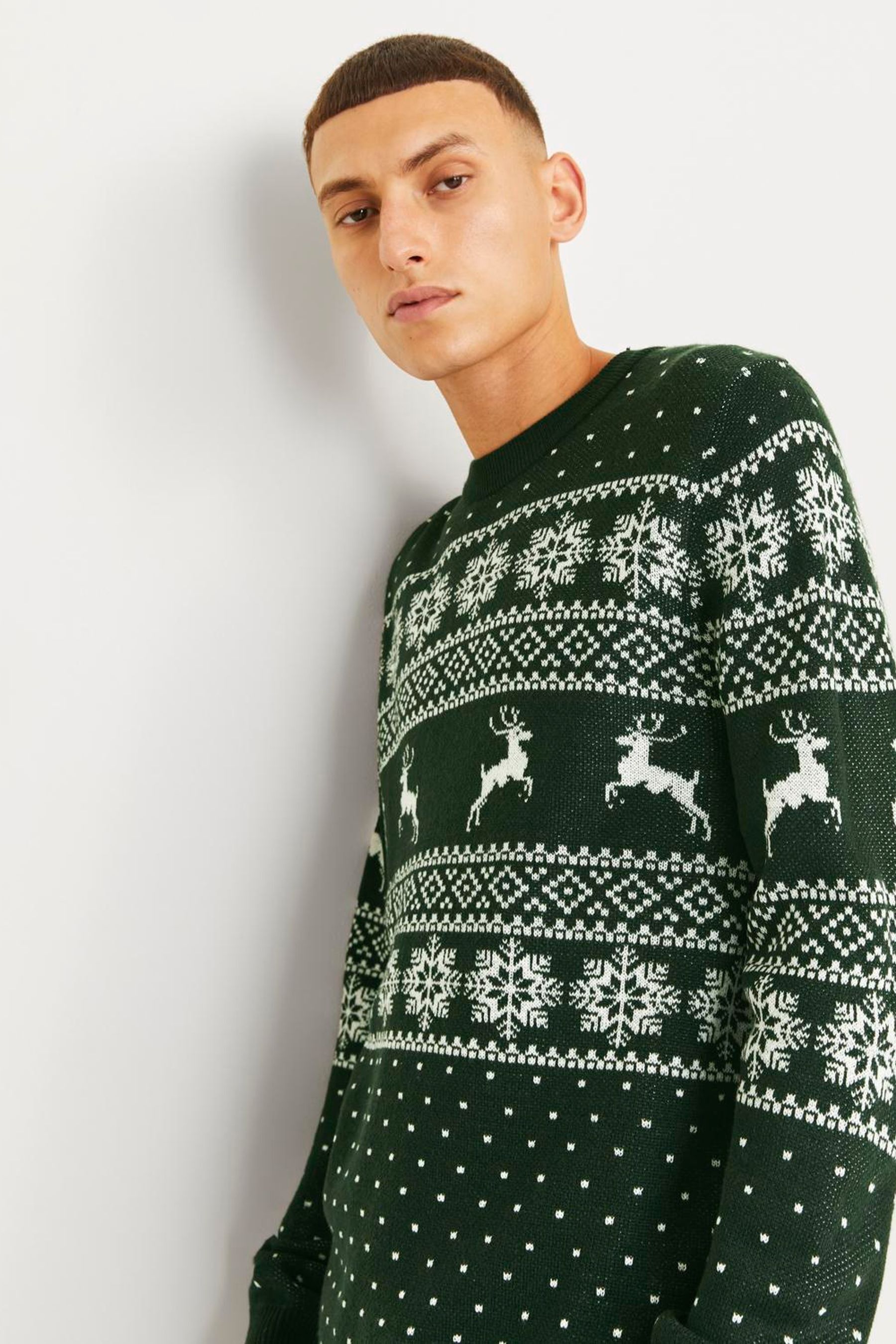 Muscle fit christmas jumper clearance