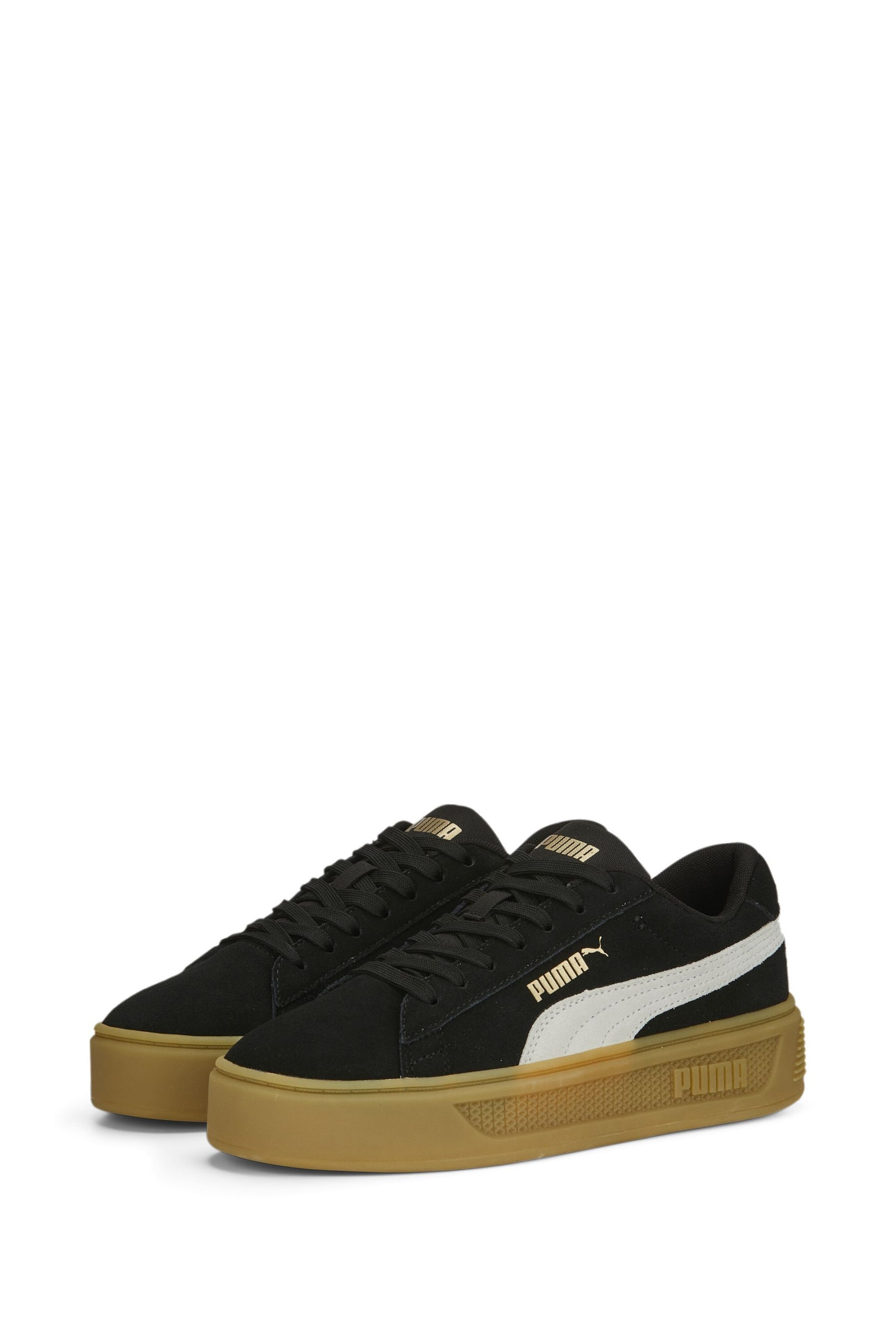Puma platform sneakers black suede new arrivals