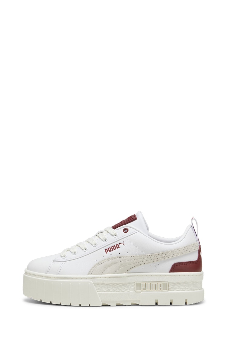 Puma Dark White Womens Mayze Sneakers Trainers - Image 1 of 6