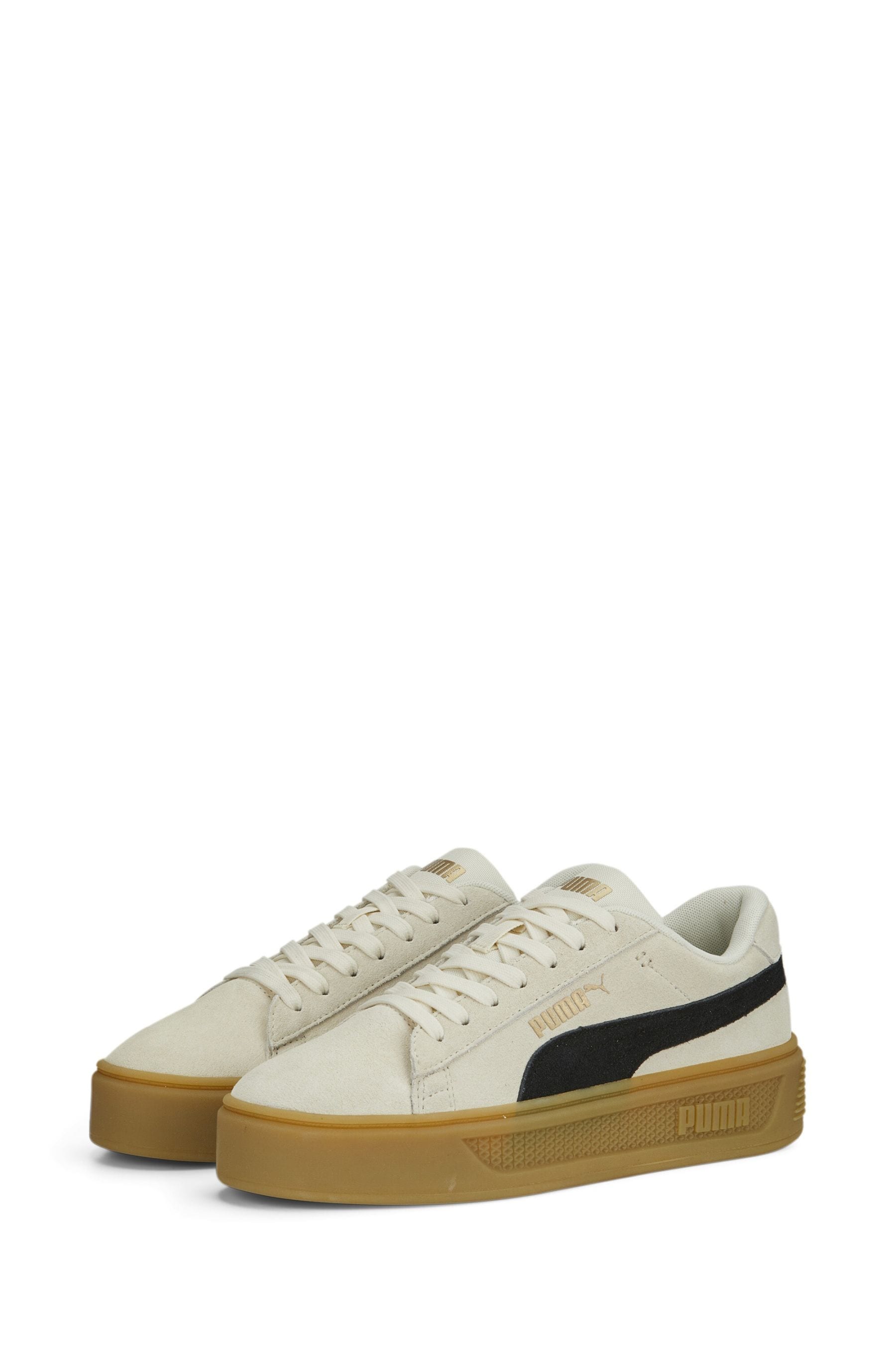 Puma platform trainers white clearance