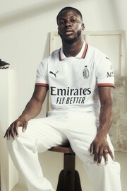 Puma White Mens AC Milan 24/25 Away Jersey - Image 6 of 6