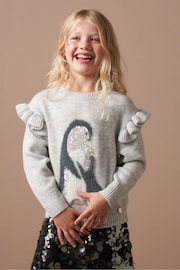 Angel & Rocket Grey Peggy Penguin Jumper - Image 4 of 9