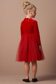 Angel & Rocket Red Elsie Velvet Tuelle Dress - Image 4 of 8