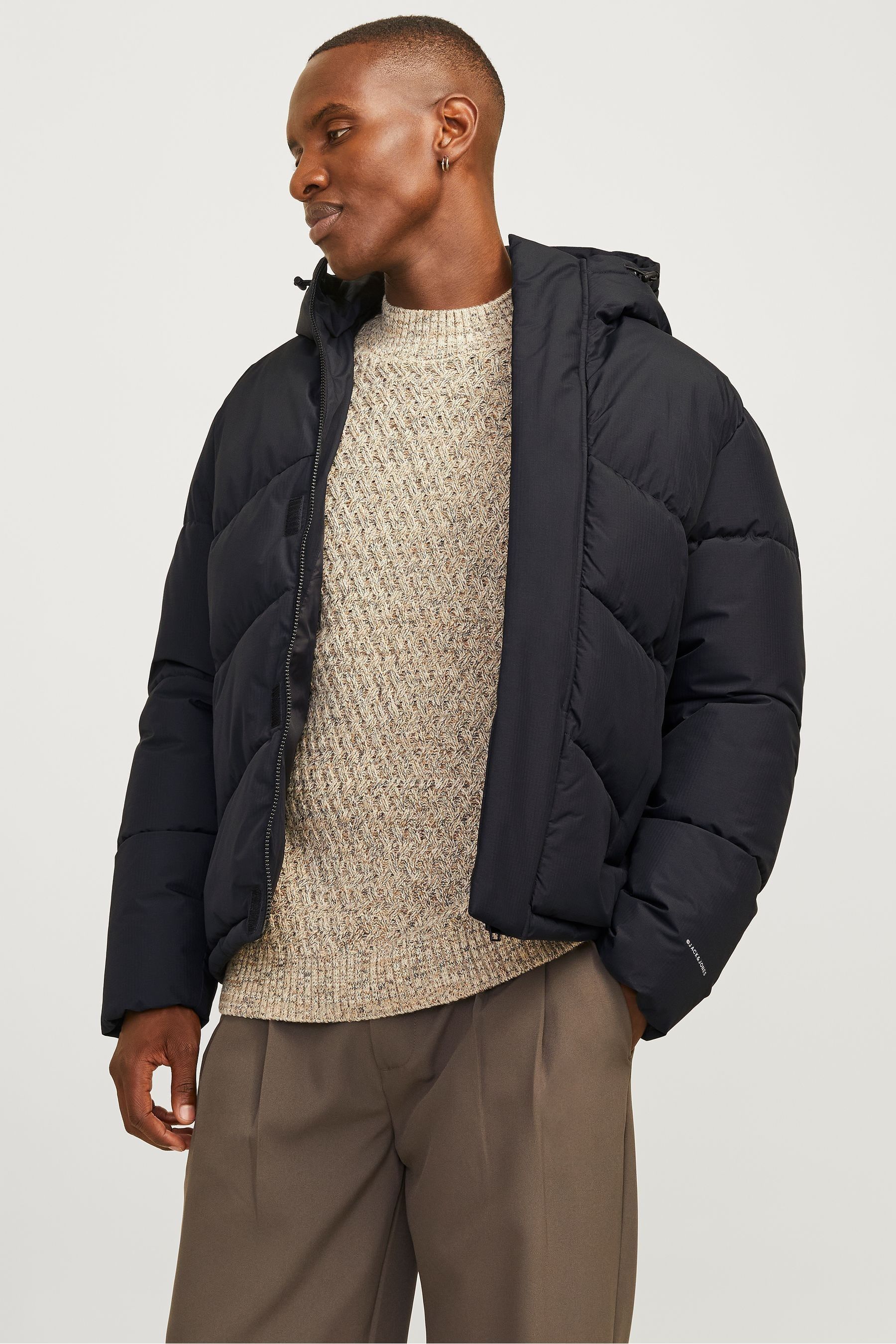 Jack and jones jacket black clearance