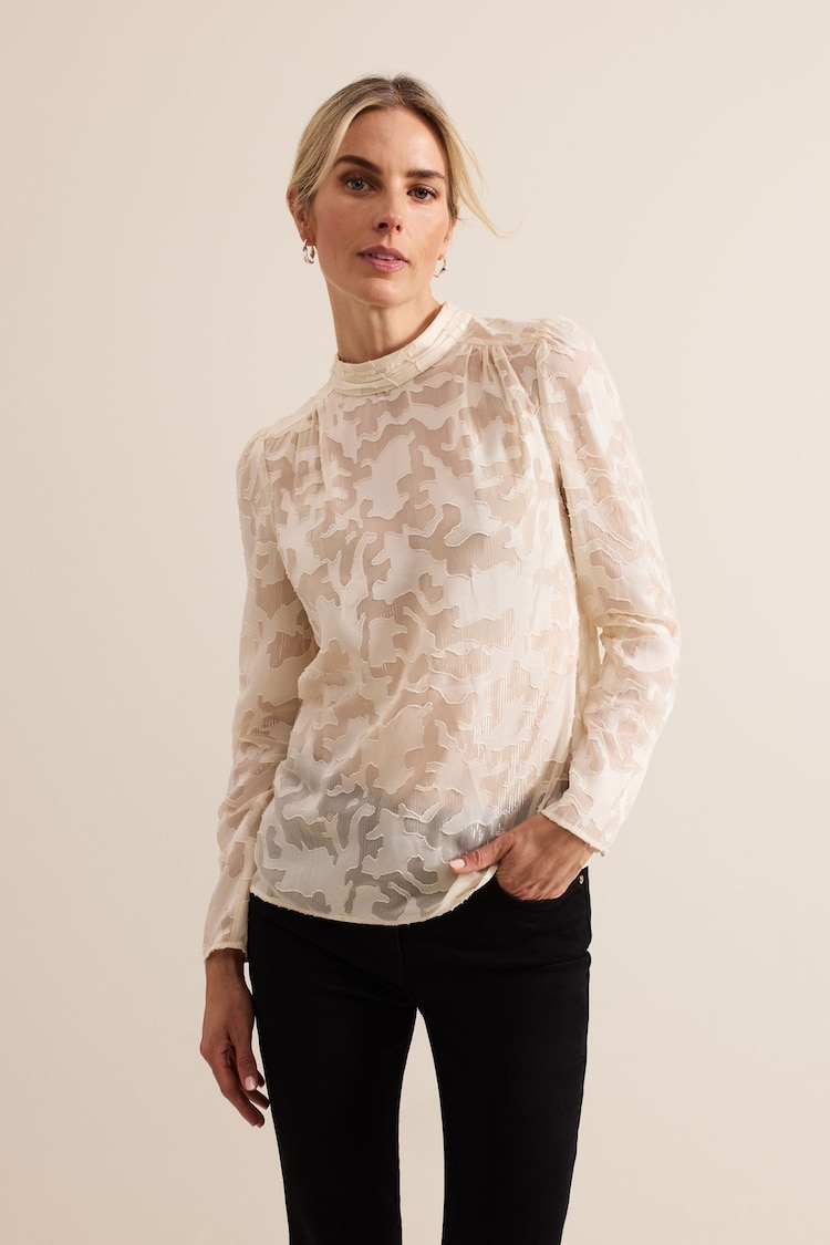 Phase Eight Cream Jacey Metallic Blouse - Image 1 of 7