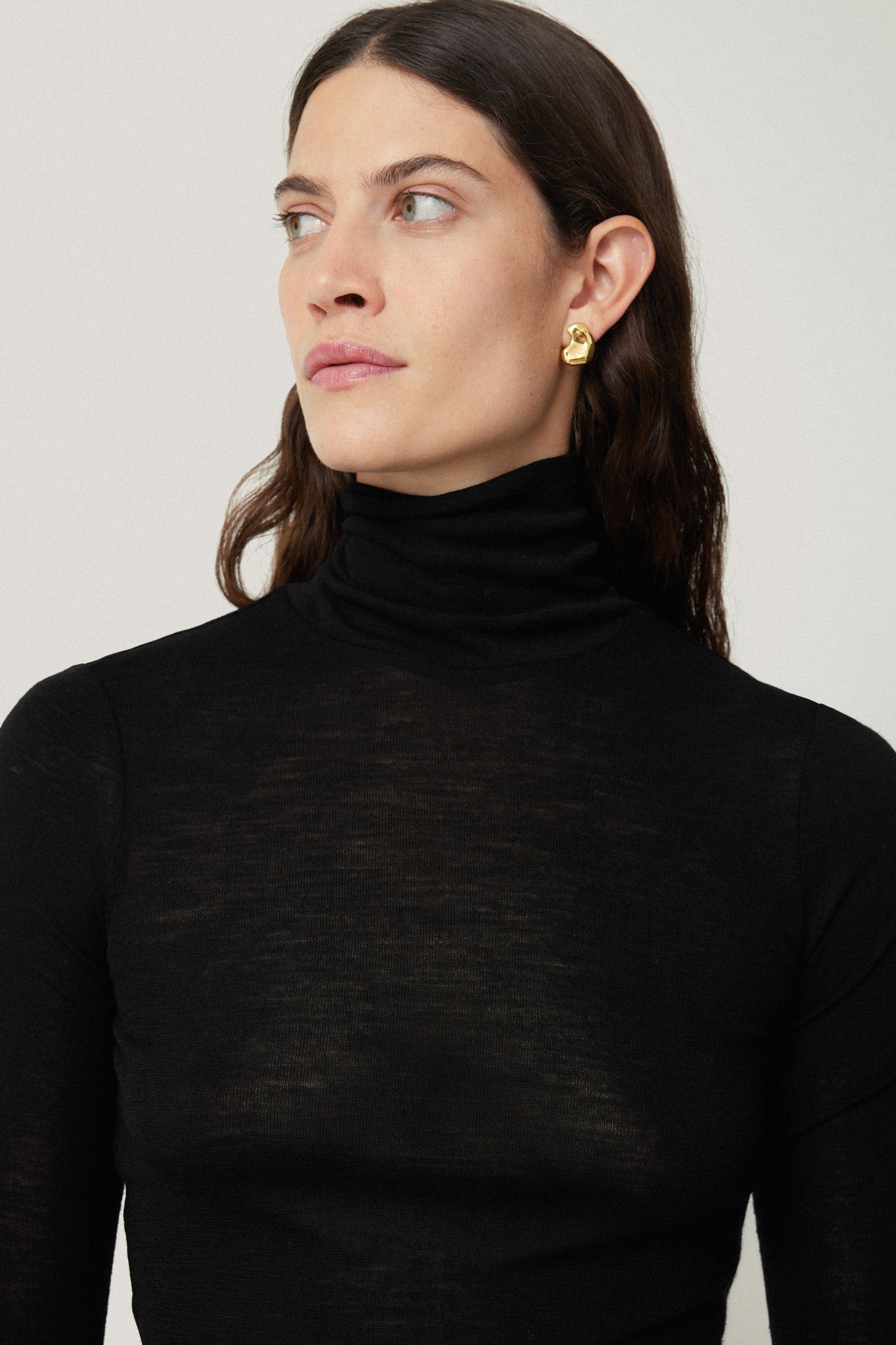 Jigsaw polo neck top