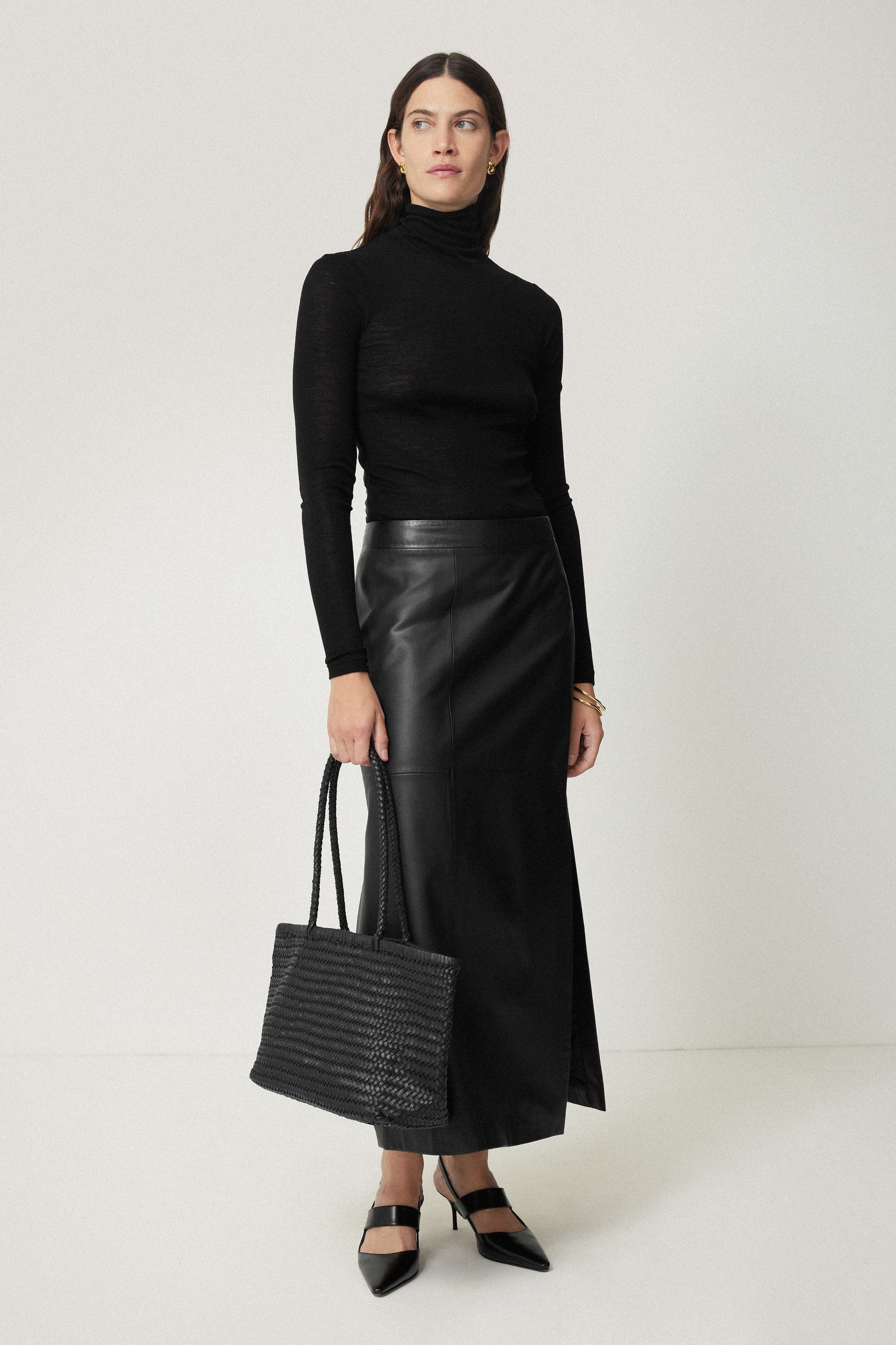 Jigsaw polo neck top