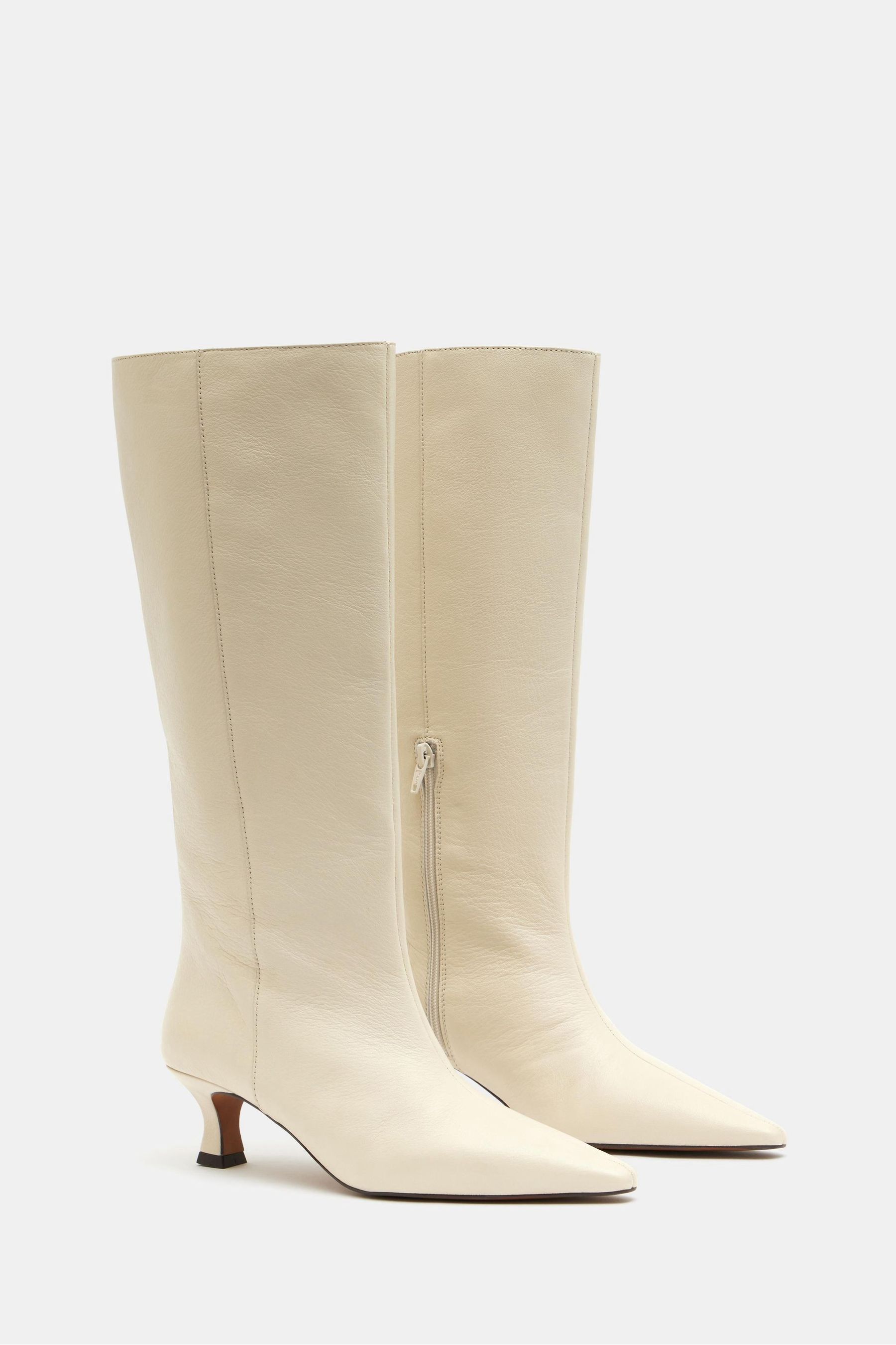 Kitten heel high boots sale