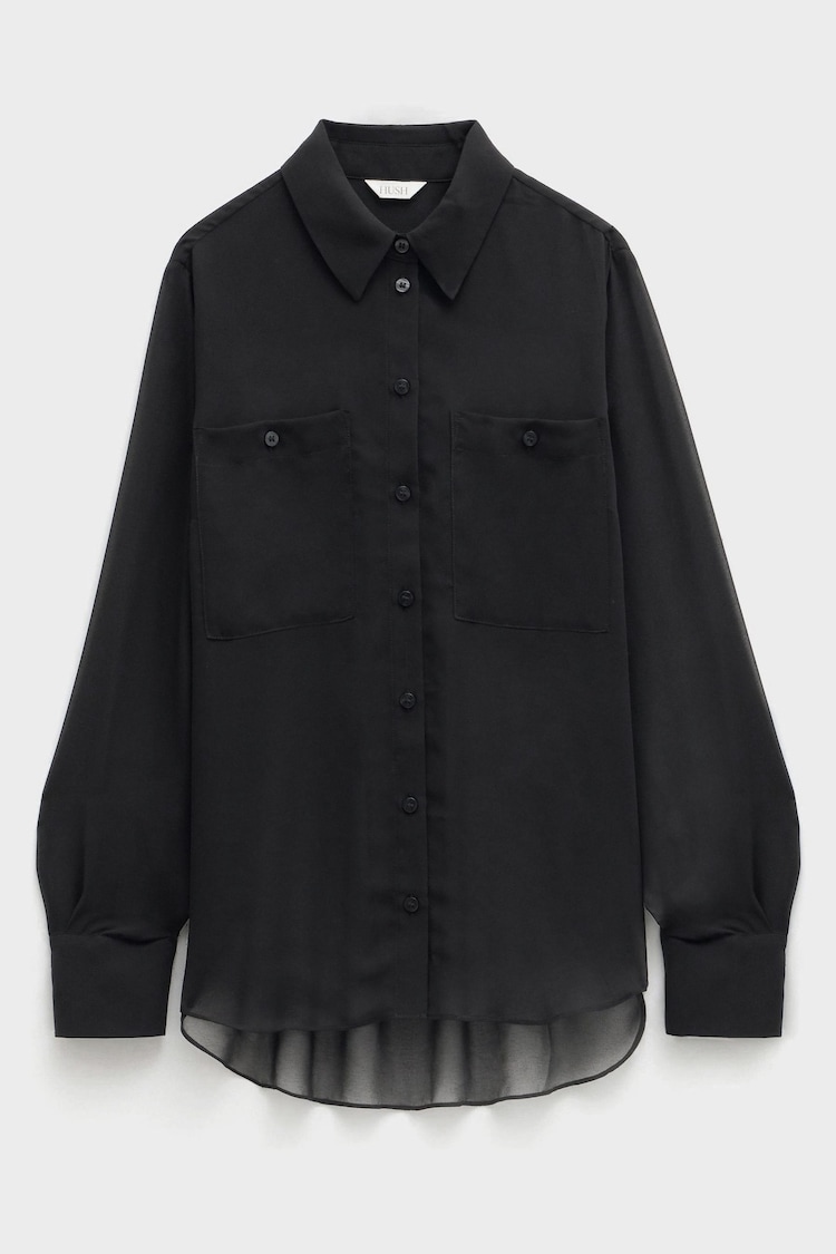 Hush Black Havana Sheer Shirt - Image 5 of 5