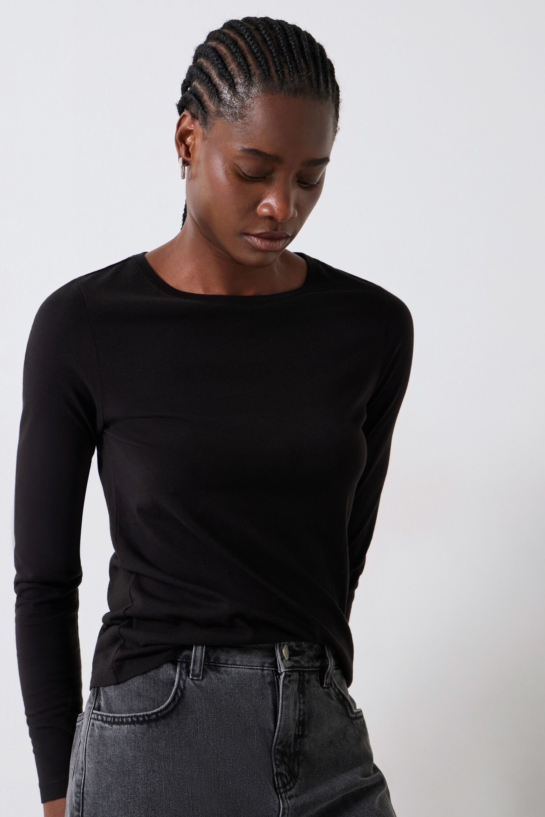 Buy Hush Black Lara Fine Knit Jumper from the Next UK online shop