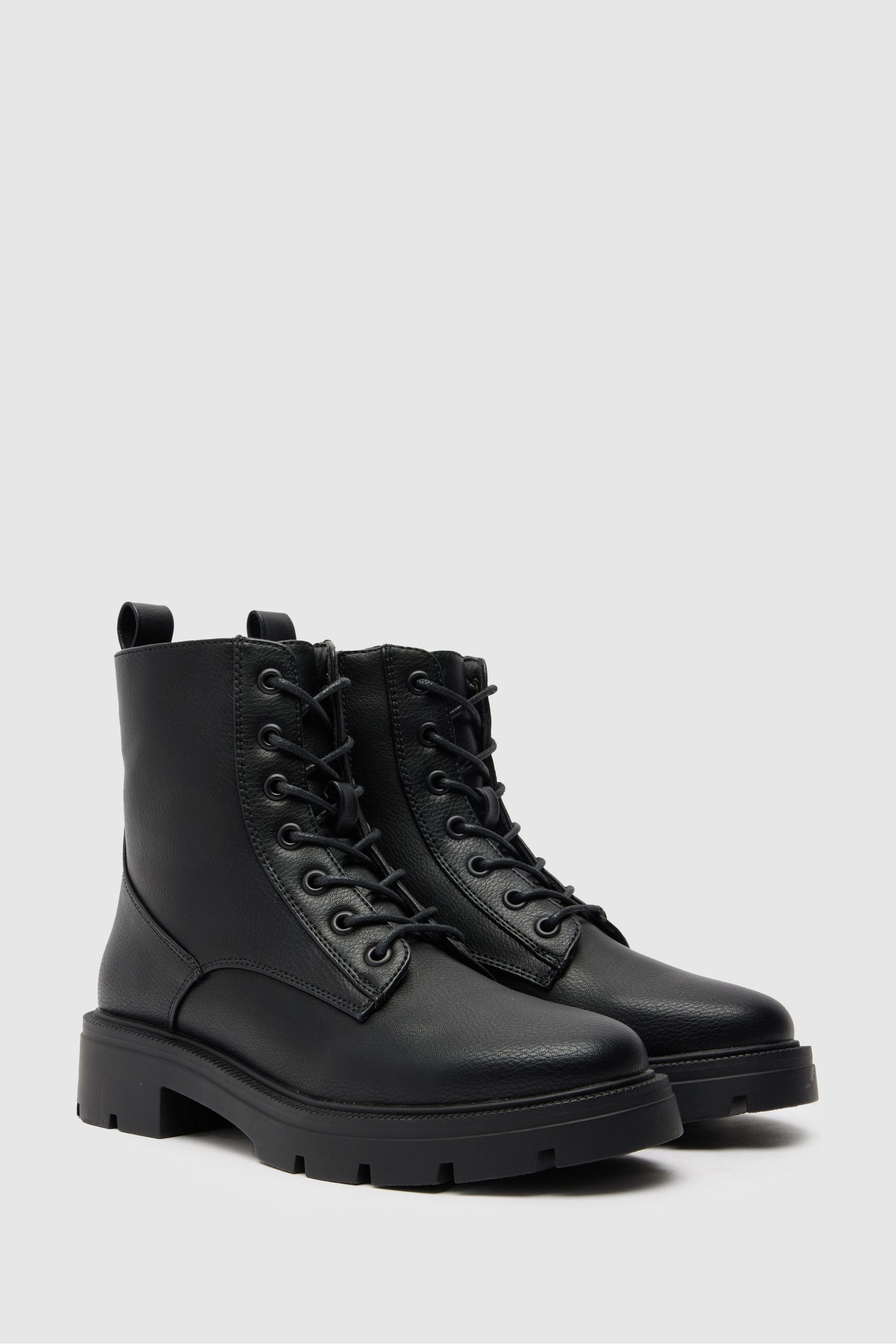 Buy Schuh Andria Lace up Ankle Black Boots from the Next UK online shop