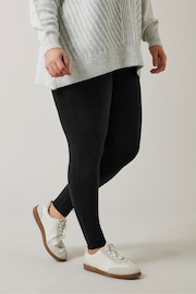 Evans Viscose Black Leggings - Image 1 of 5