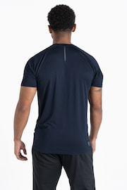 Dare 2b Mens Blue Accelerate Fitness T-Shirt - Image 2 of 5