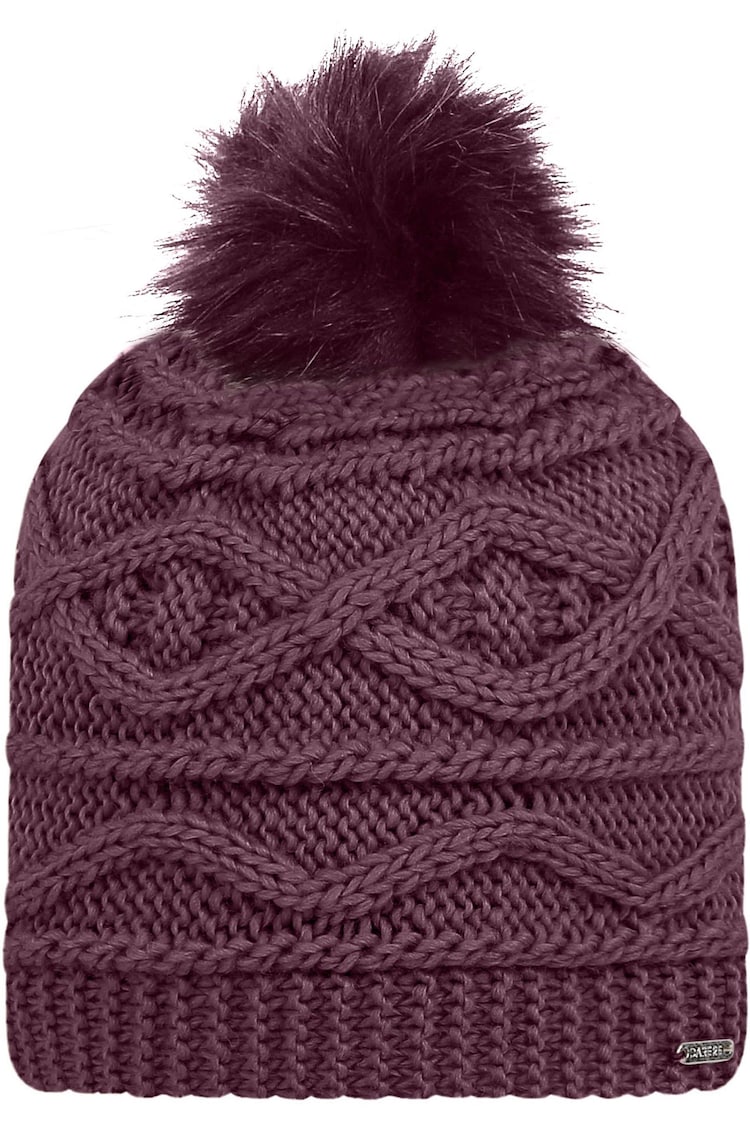 Dare 2b Womens Red Remind II Knitted Bobble Hat - Image 2 of 3