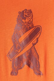 Dare 2b Mens Orange Movement II 100% Cotton T-Shirt - Image 8 of 8