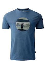 Dare 2b Mens Blue Movement II 100% Cotton T-Shirt - Image 6 of 8