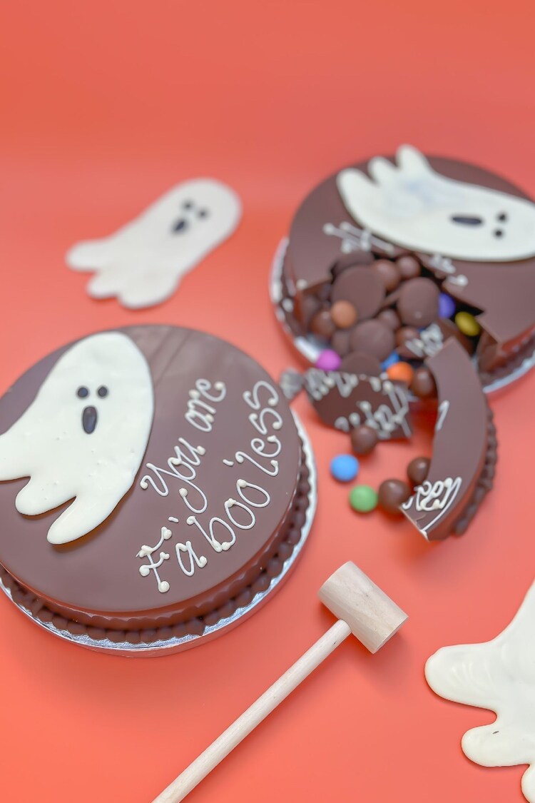 Mini Halloween Ghost Smash Cake by Sweet Trees - Image 1 of 4