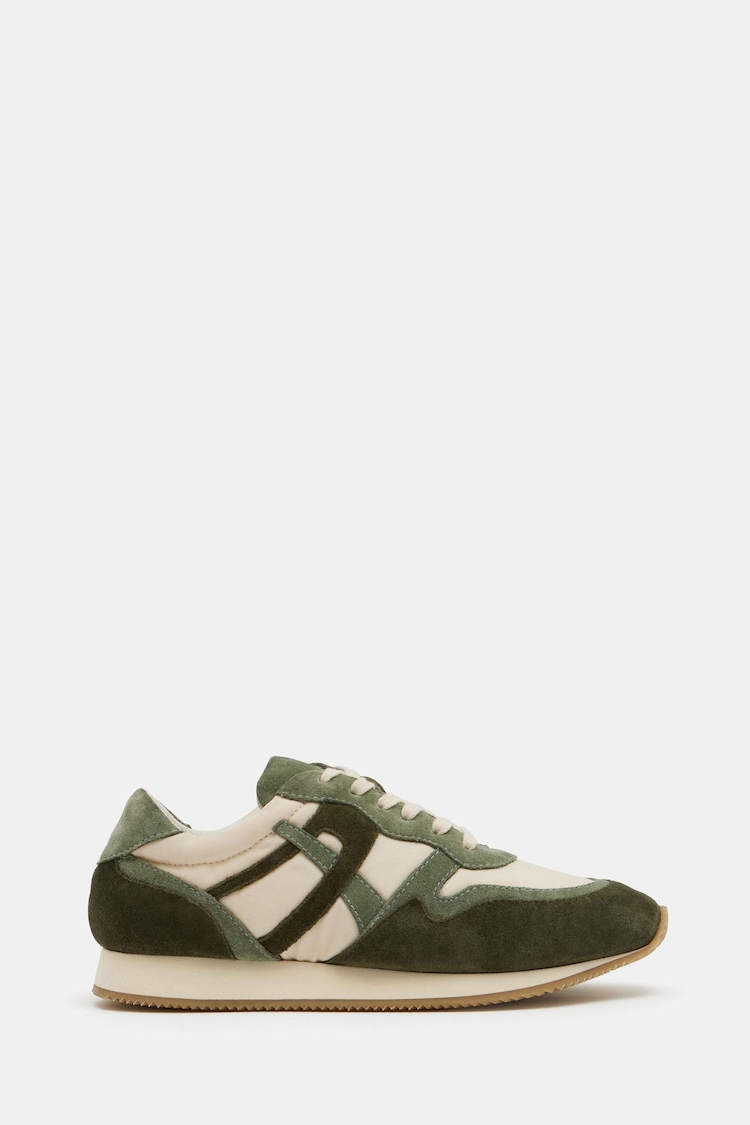 Hush Green Rylee Retro Trainers - Image 1 of 5