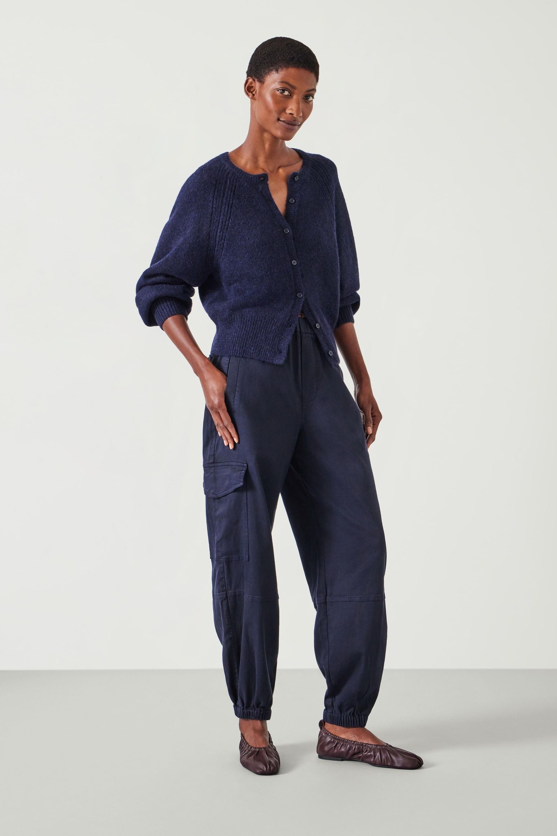 Buy Hush Blue Ava Washed Cargo Trousers from the Next UK online shop