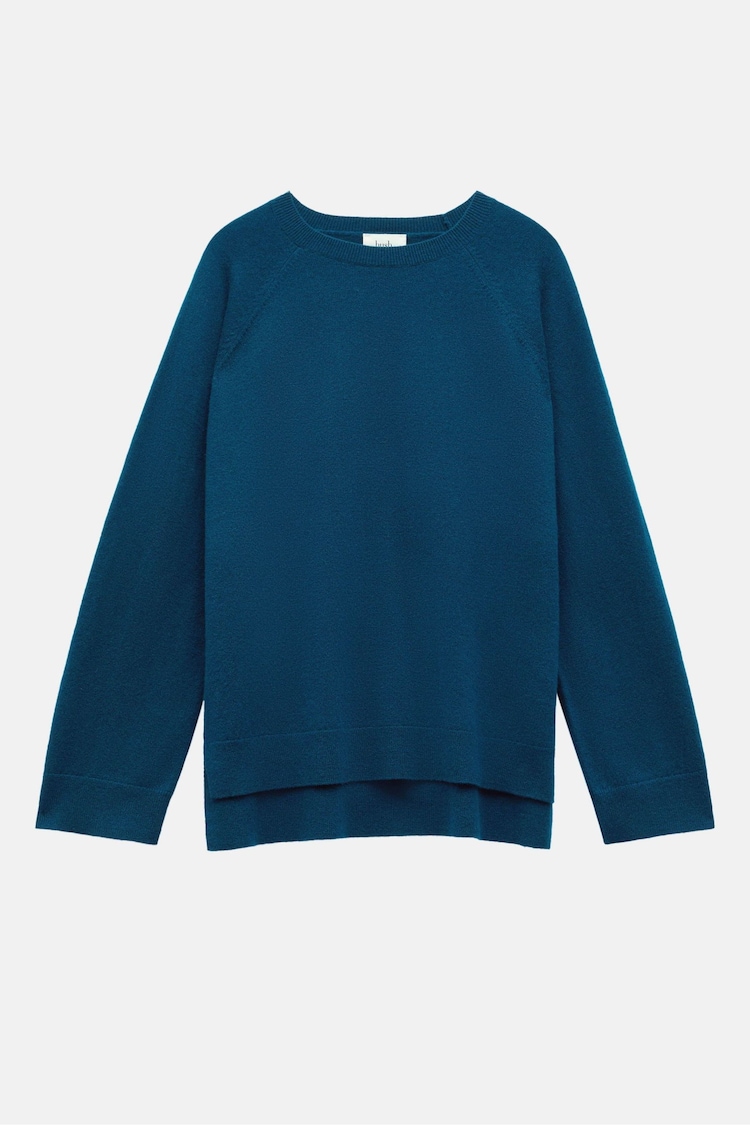 Hush Blue Boyfriend Neve Cashmere Jumper - Image 5 of 5