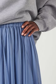 Hush Blue Millie Godet Skirt - Image 4 of 5