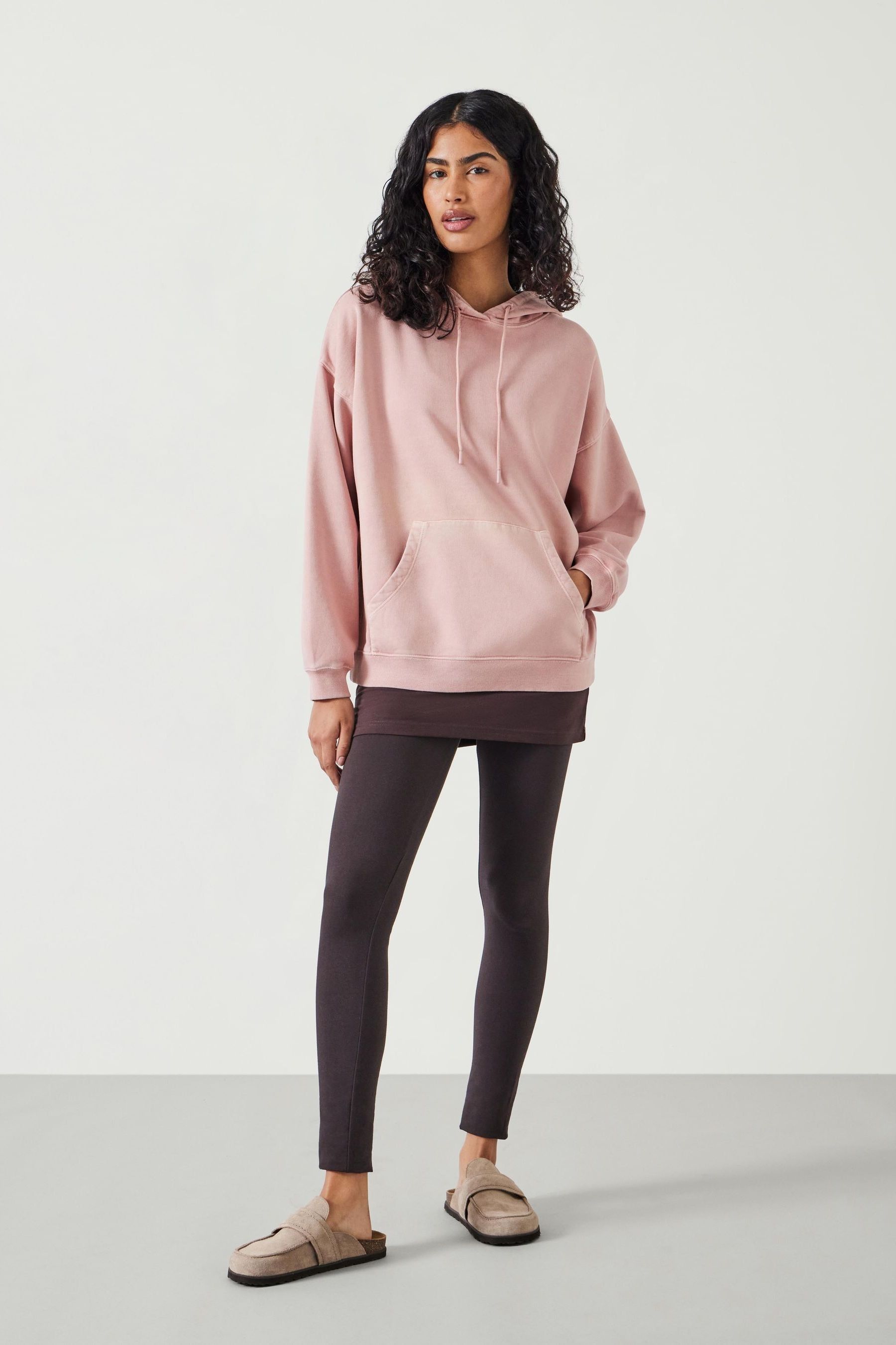 Hush Pink Shay Oversized Heavyweight 100 Cotton Hoodie