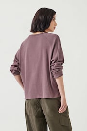 Hush Brown 100% Cotton Matilda Raglan Top - Image 3 of 5