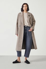 Hush Light Brown Pure Wool Double Faced Coat - Image 1 of 4