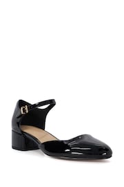 Dune London Black Dominos Two Part Low Court Shoes - Image 1 of 5