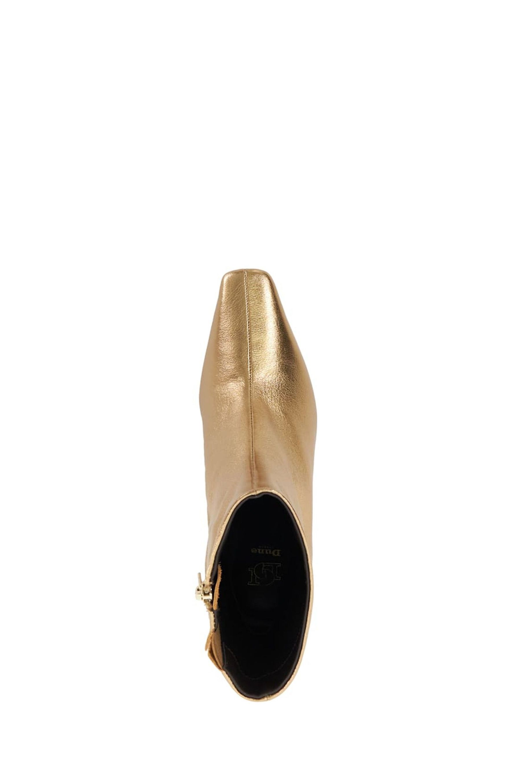 Gold kitten heel boots top