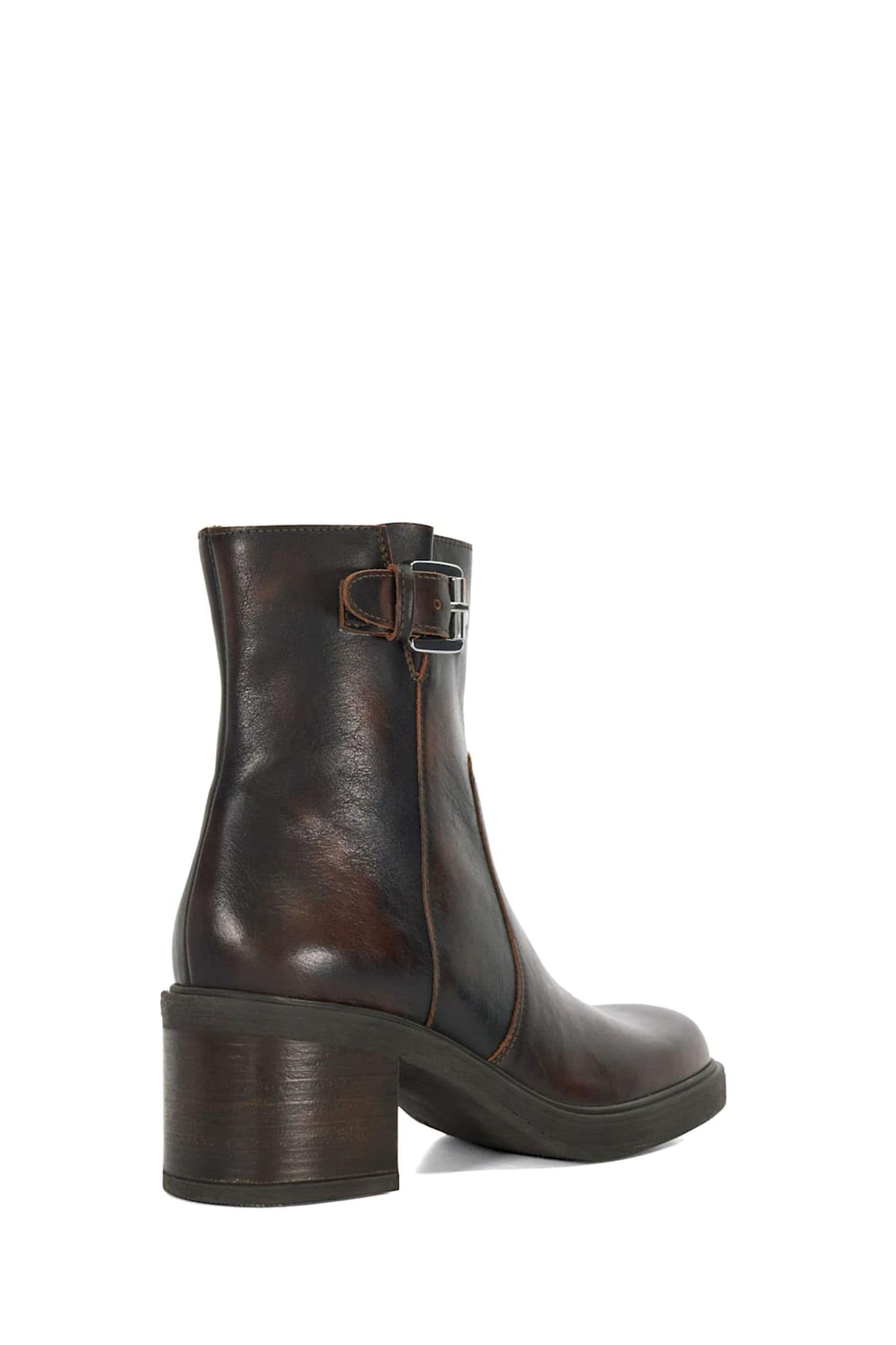 Dune buckle ankle boots top