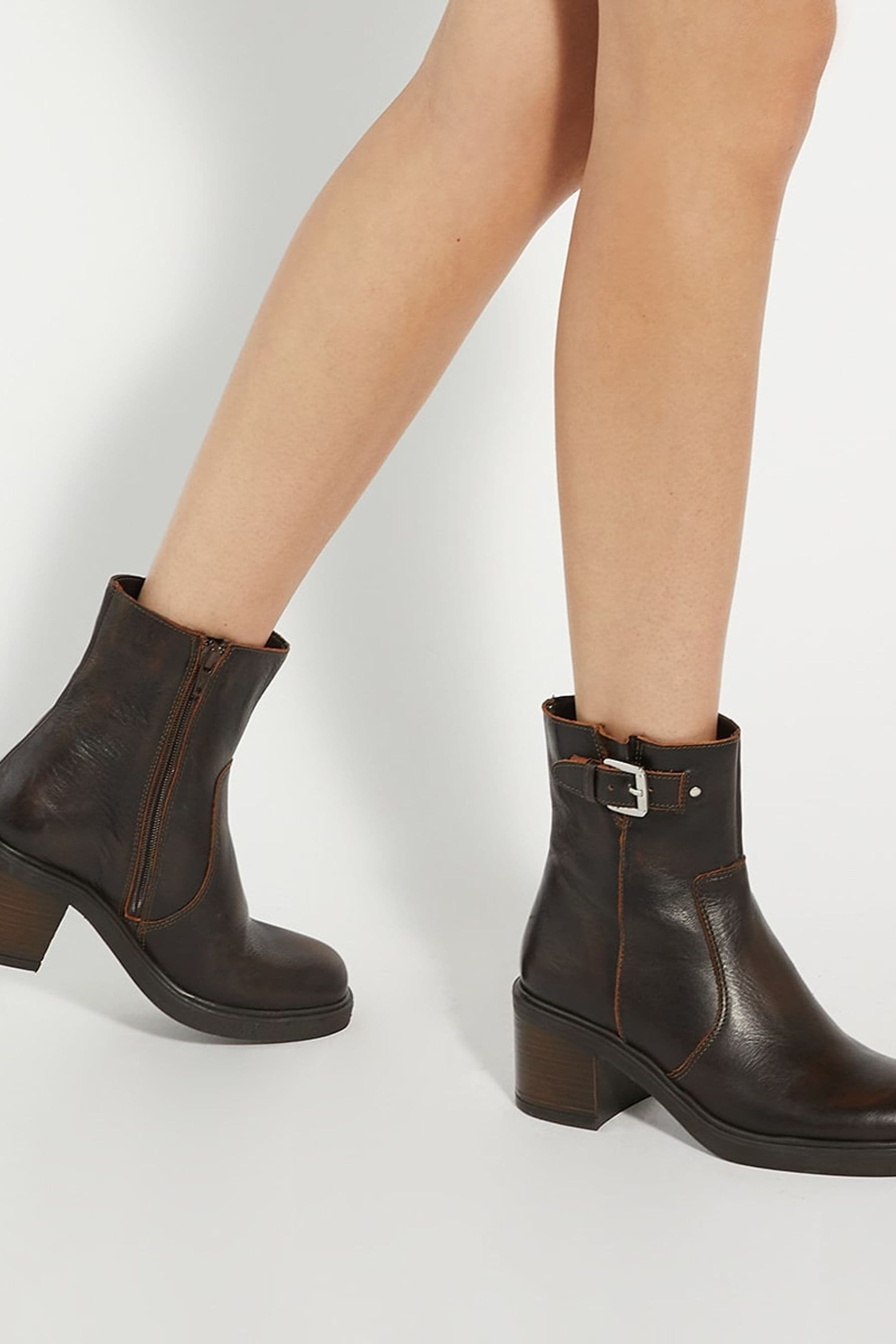 Dune buckle boots new arrivals