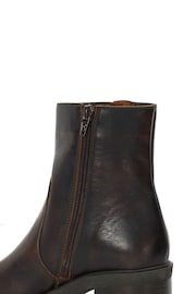 Dune London Brown Parlowe Buckle Ankle Boots - Image 5 of 5