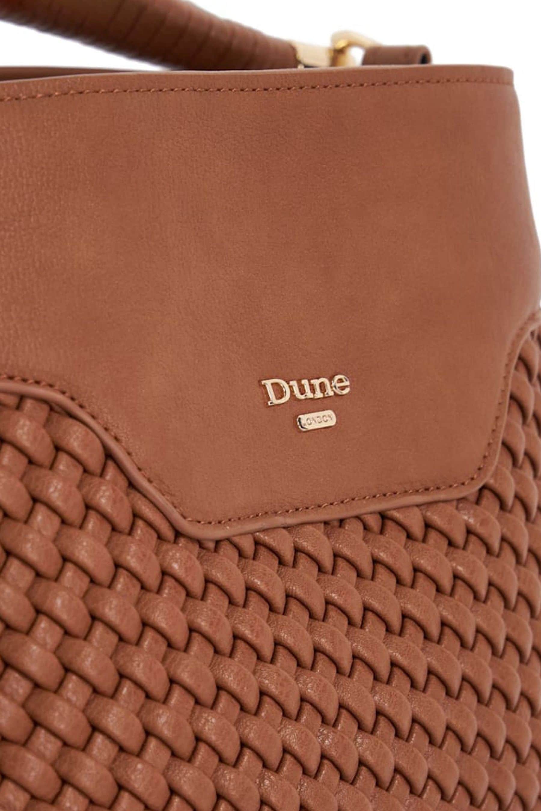Buy Dune London Brown Dinidelphie Medium Woven Grab Bag from Next Luxembourg