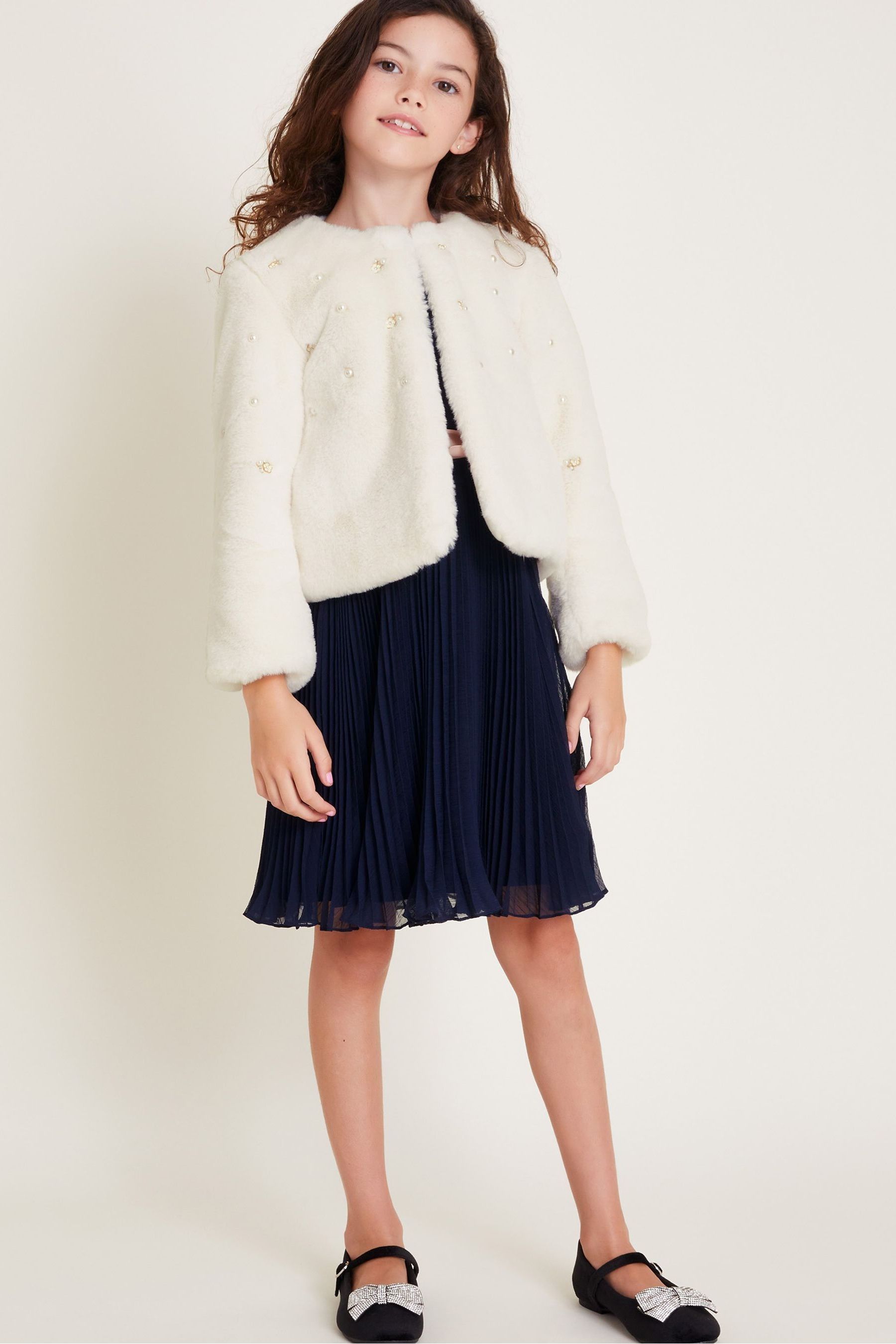 Monsoon faux fur coat 2025