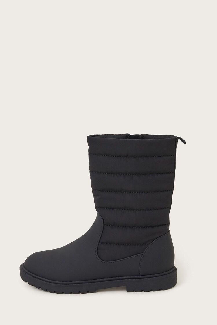 Monsoon Black Quilted Chelsea Boots - Image 2 of 3