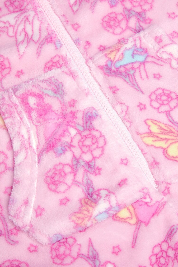 Monsoon Pink Fairy Print Fleece Onesie - Image 3 of 3